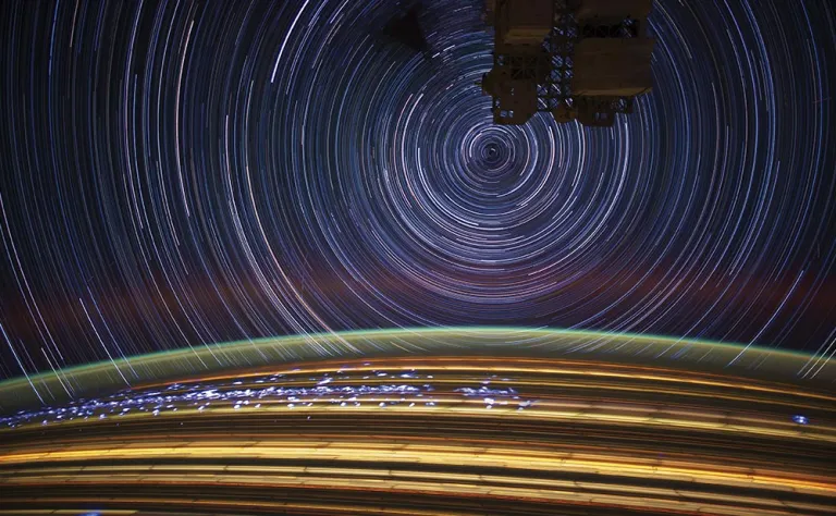 Star trails.