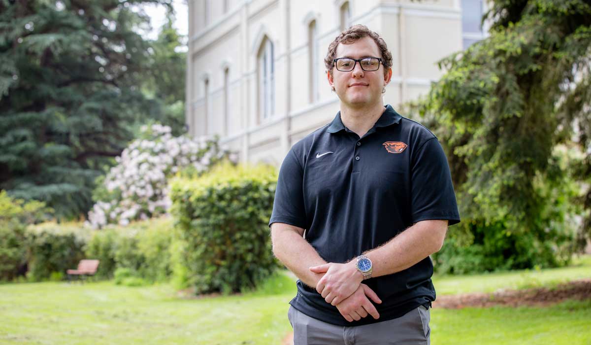 Brian Staes, a doctorate student in the School of Civil Engineering at Oregon State University.