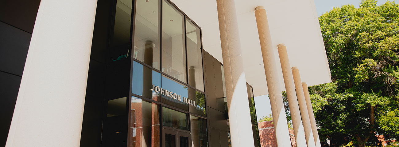 Entrance of Johnson Hall.