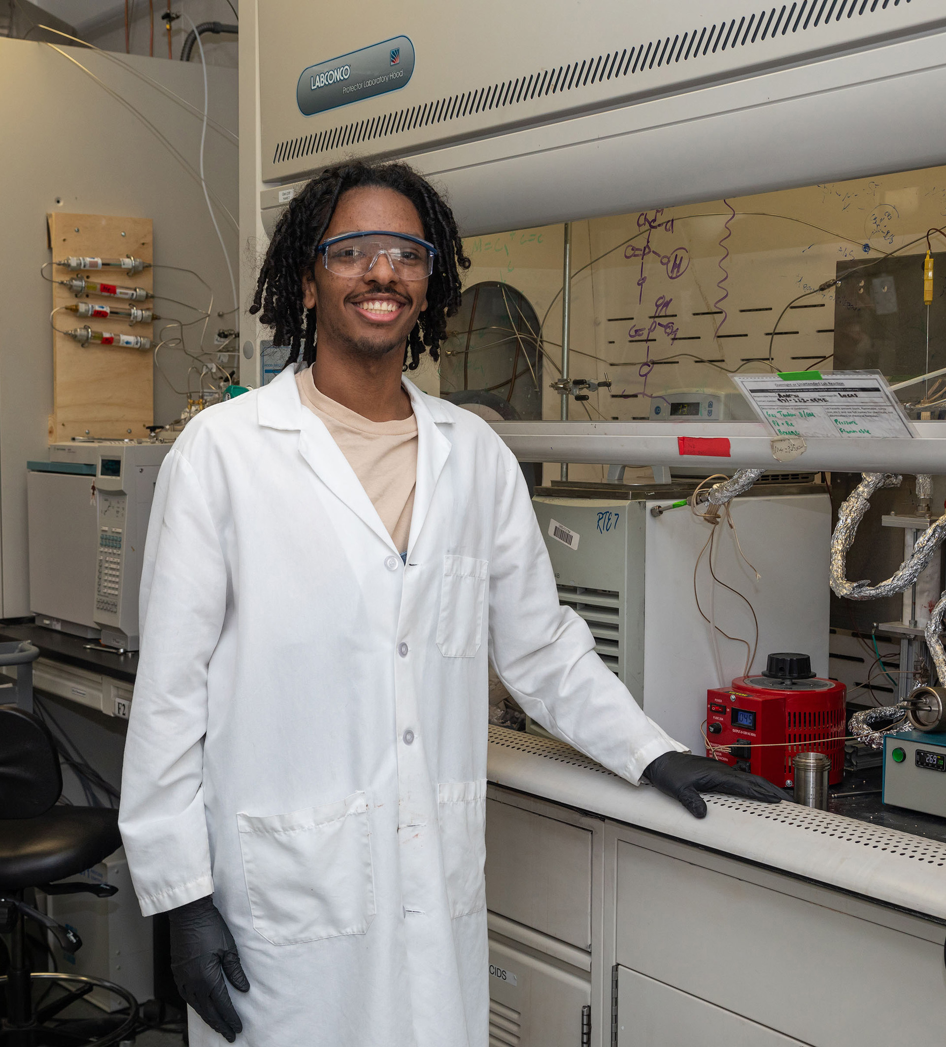 Chemical engineering undergraduate student Jose Naranjo Mendez.