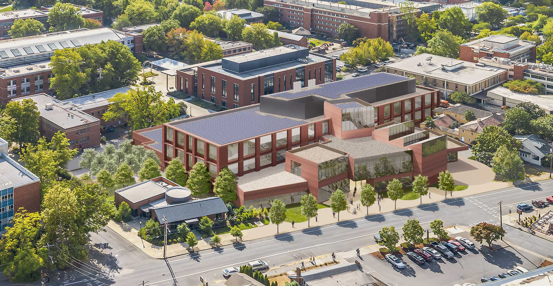 Rendered mockup of Gaulke Center