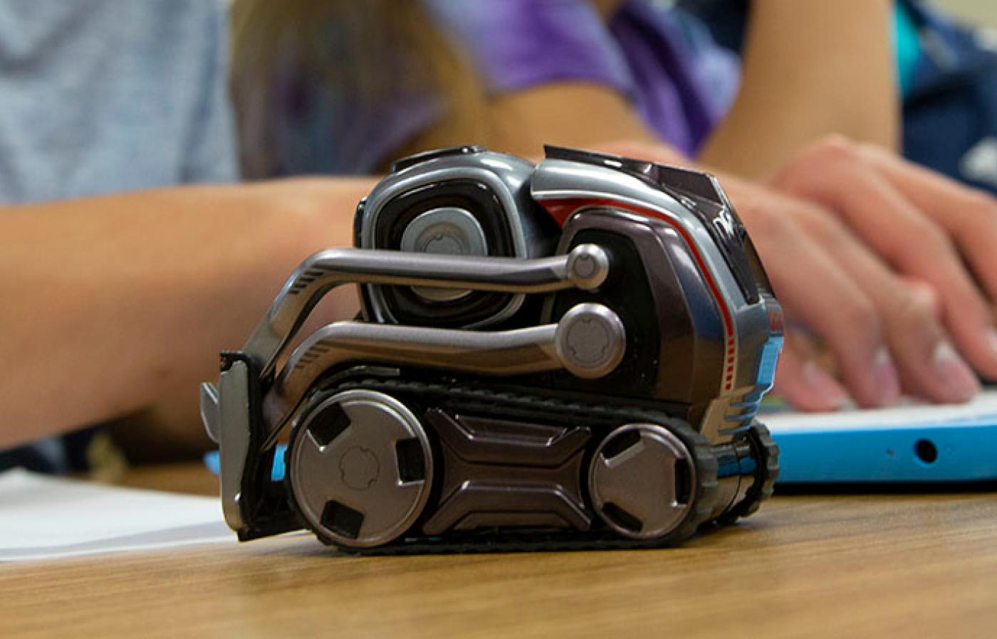Tiny, programmable Cozmo robot.