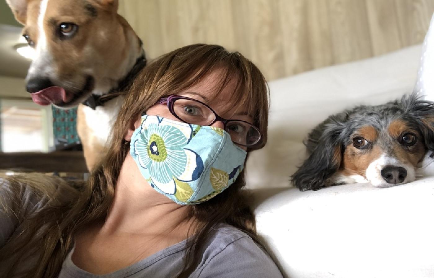 Jennifer McKee sews the way to safety