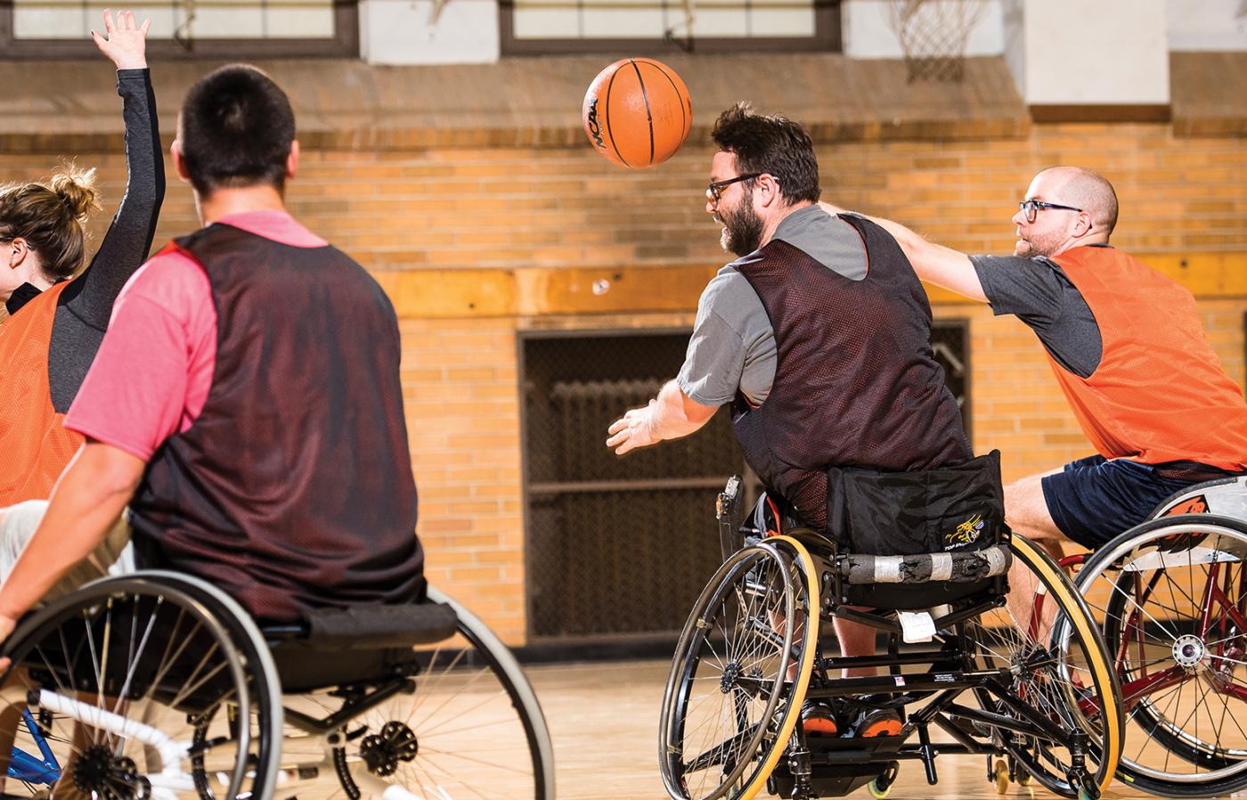 Rolling Beavers playing basketball