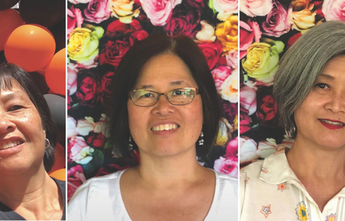  Pam Wong, May Wong Knotts, Sun Noble, Michelle Wei Wong Lostra, and Lai Wong Smith.