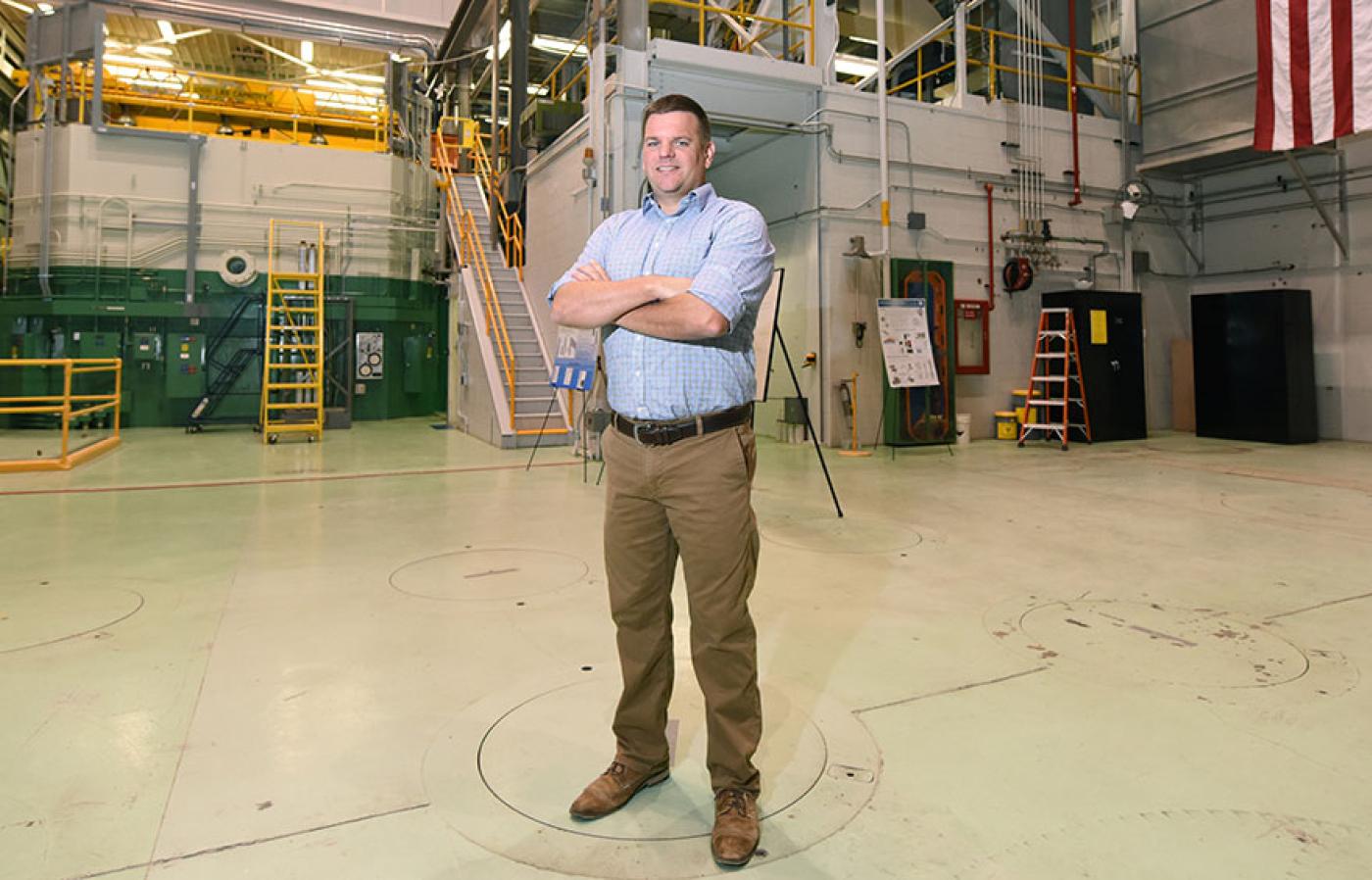 Dan Wachs at Idaho National Laboratory's Transient Reactor Test Facility.