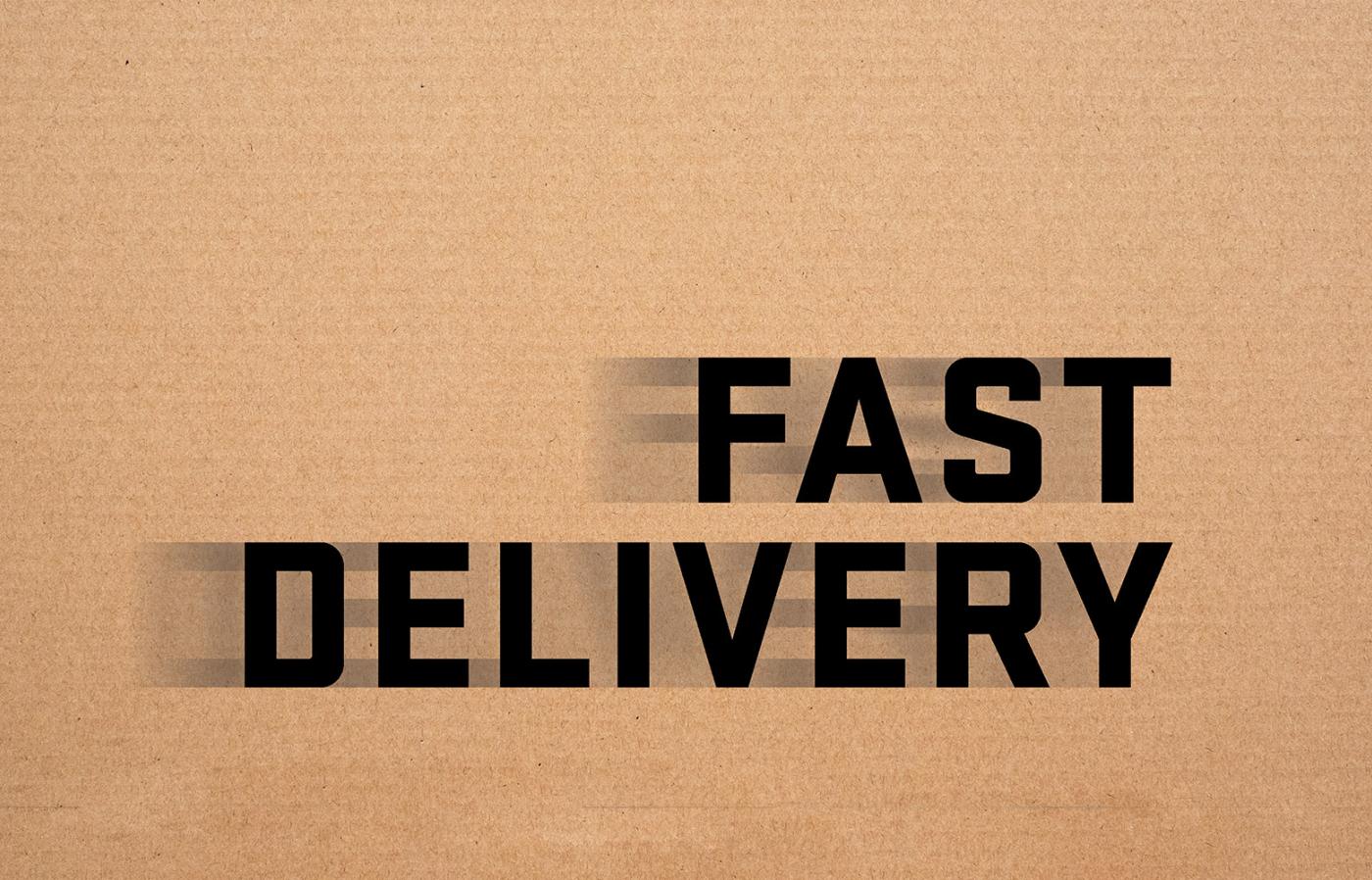 Logo reading Fast Delivery.