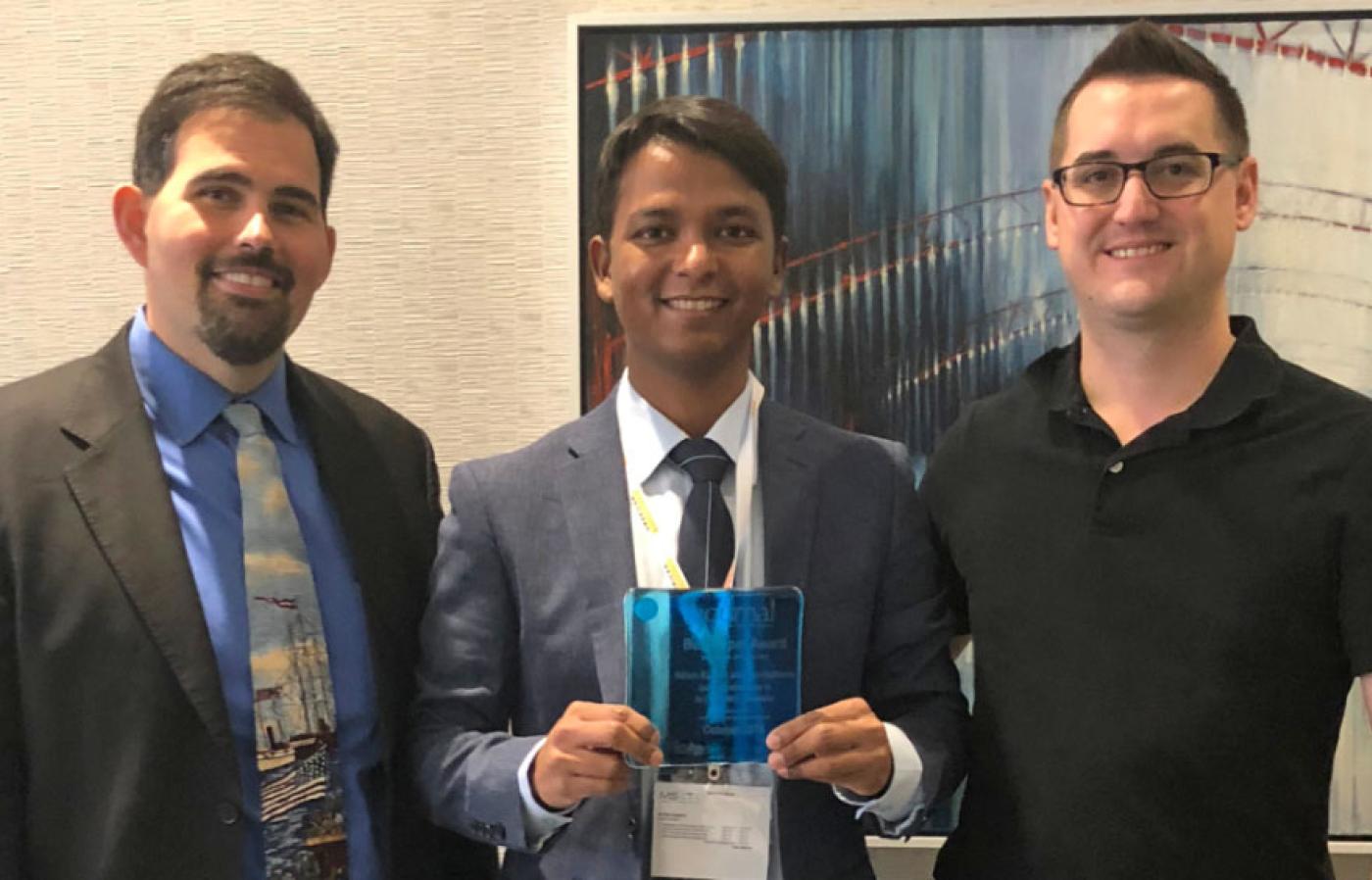Ed Gorzkowski, Nitish Kumar and Eric Patterson.