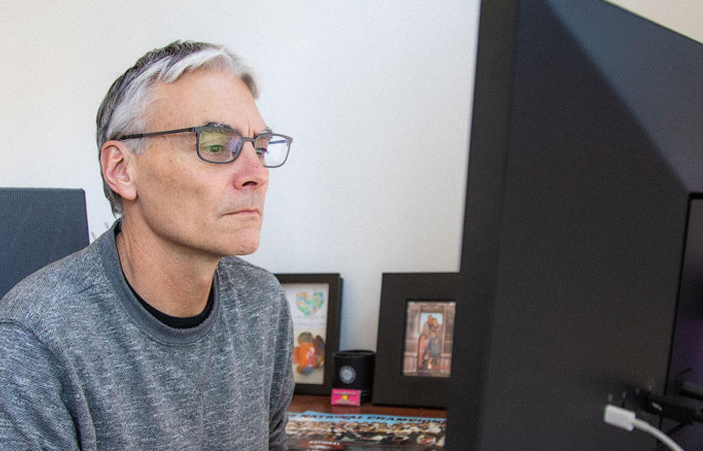 Todd Palmer at Computer.
