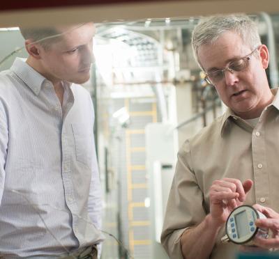 Brian Woods teaching a student.