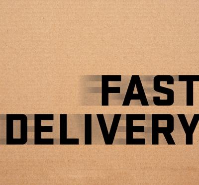 Logo reading Fast Delivery.