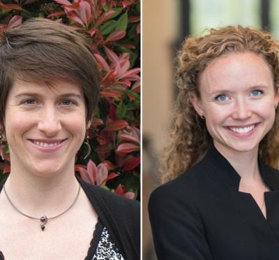 Portrait of Erica Fischer, Rebecca Hutchinson, Kelsey Stoerzinger, Meagan Wengrove from left to right.