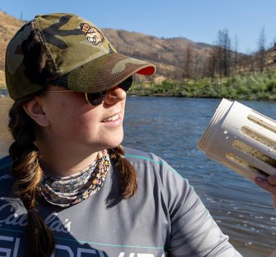 Ecological engineering student Whitney Packard