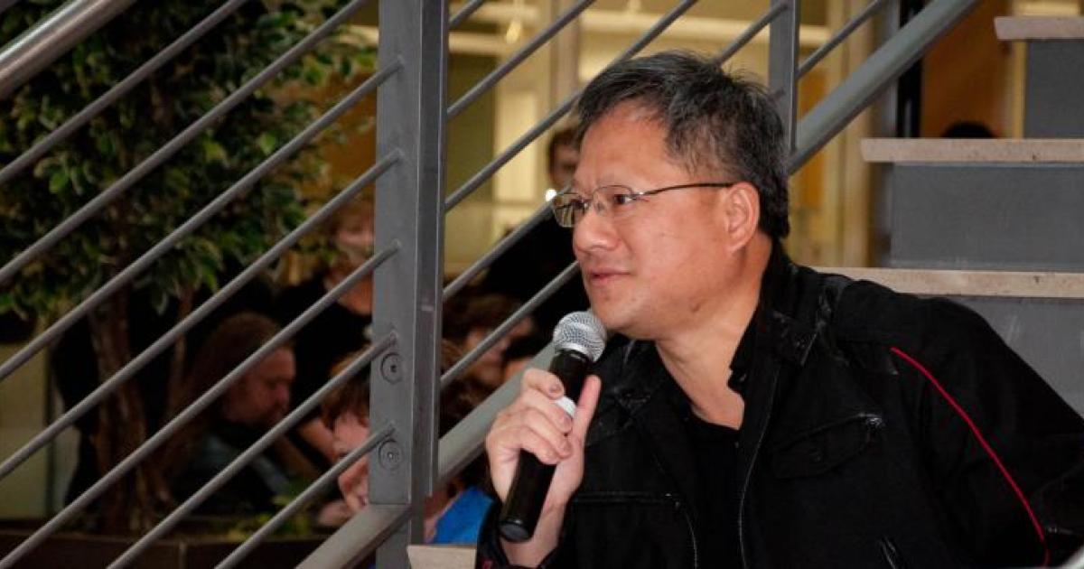 Photograph accompanying Jensen Huang alone would supply 8% of California's $100bn wealth tax target