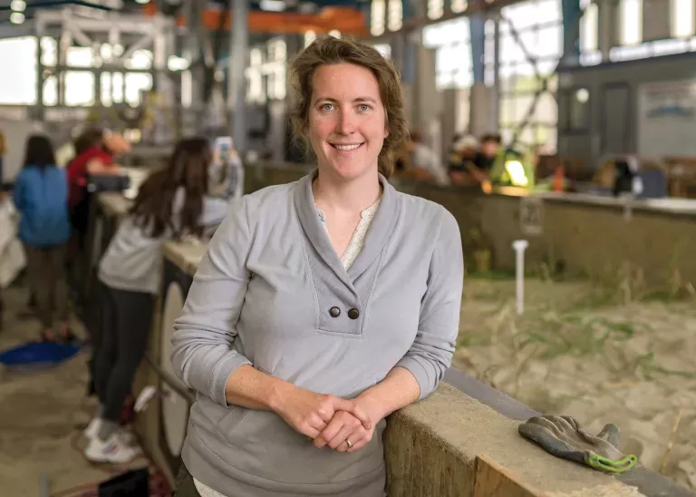 Portrait of Meagan Wengrove in a farm.