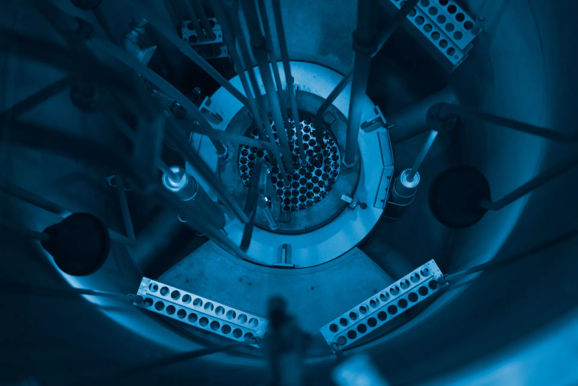 Inside of a reactor.