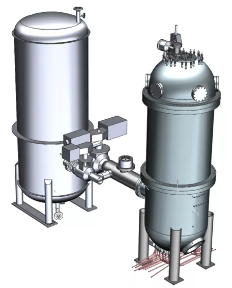 HTTF system CAD model.