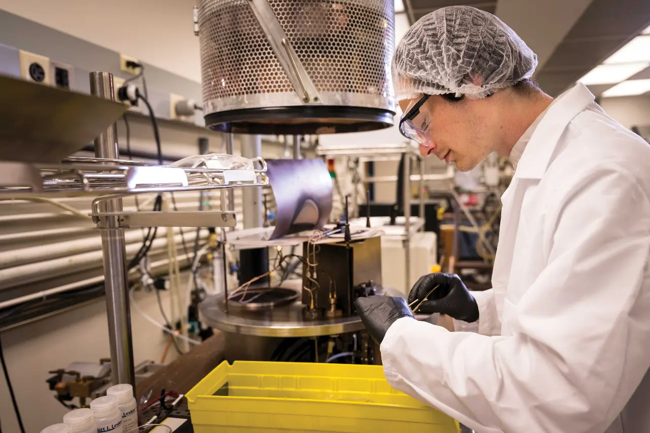 Researcher at a lab.