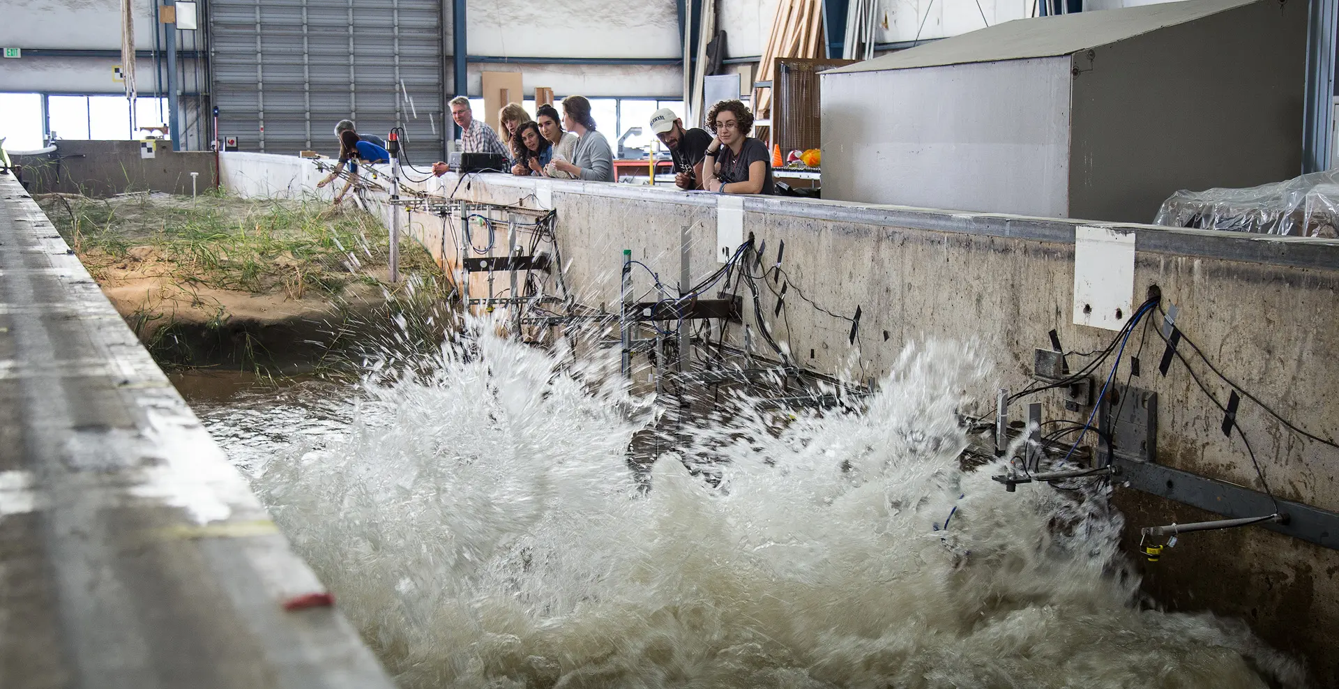 Flume facility at the Wave Lab