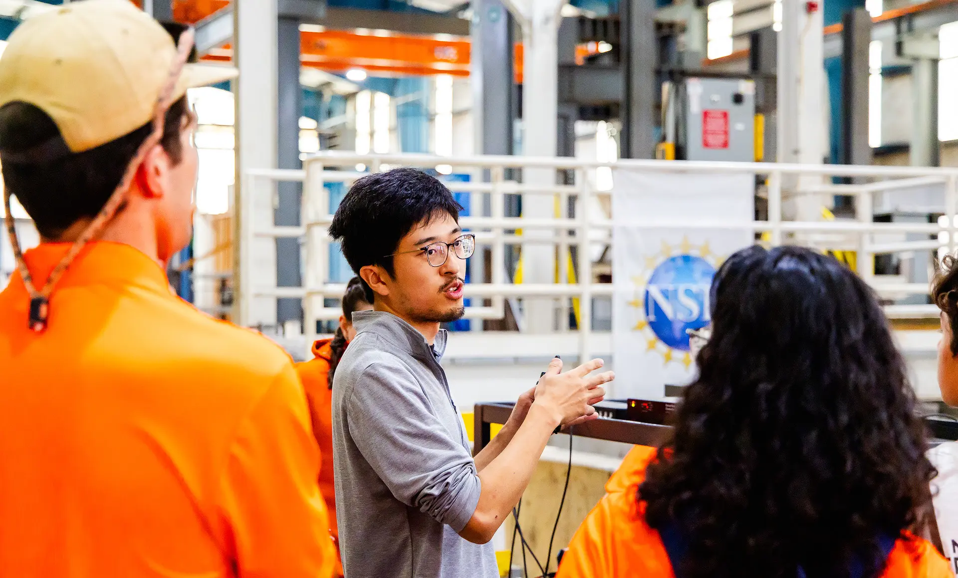 A man presenting a project to a group of people.