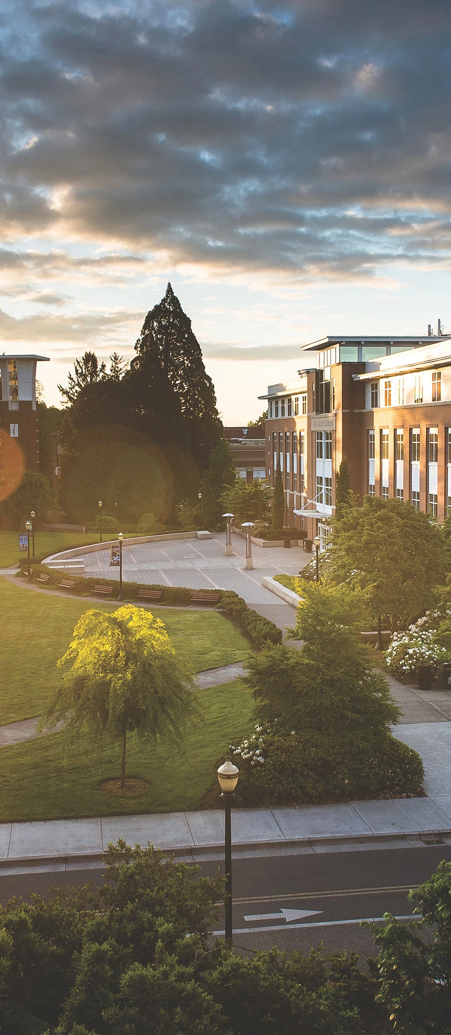 Side view of the Memorial Union at Oregon State University.