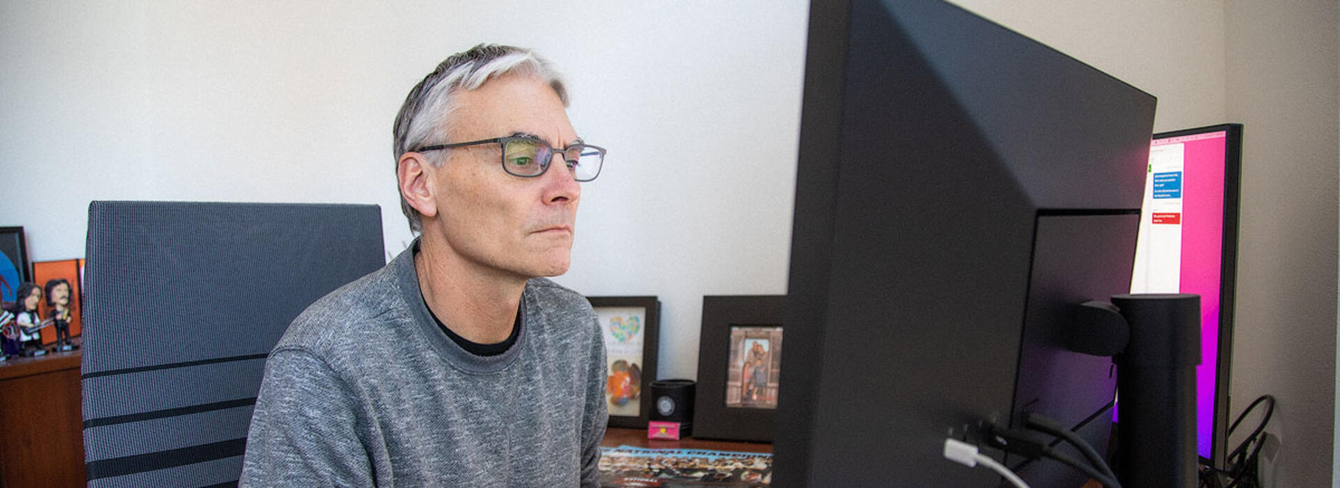 Todd Palmer at Computer.