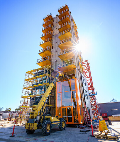 A building under construction.