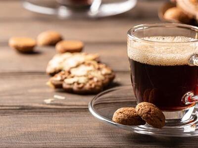 Coffee and Cookies on table